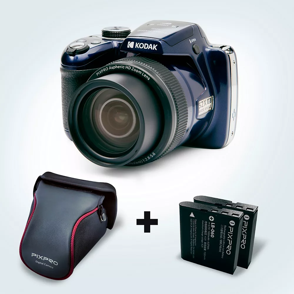 Bridgekamera KODAK AZ528 Blau + 2. Akku + Tasche – Bild 9