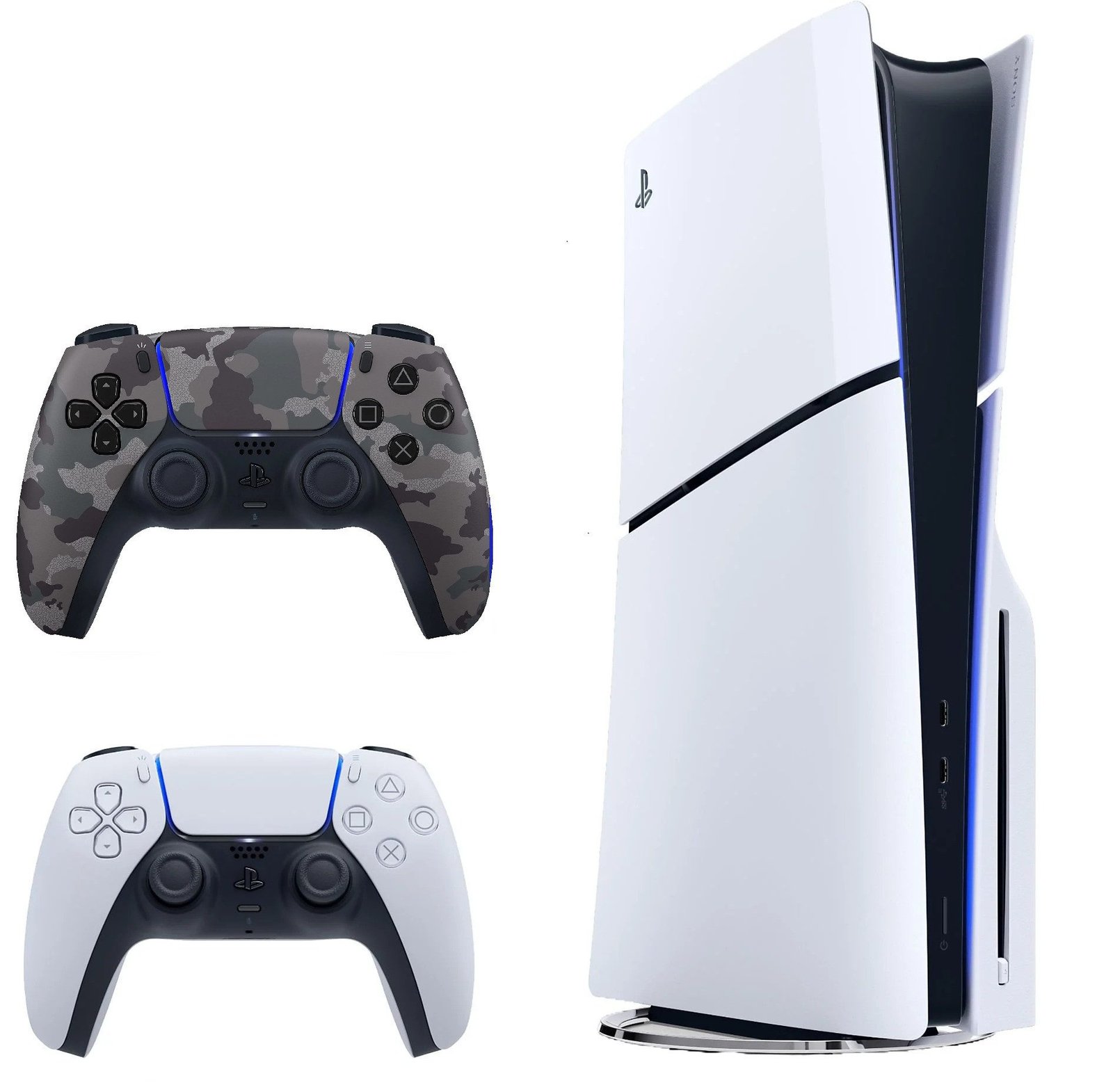Playstation 5 Slim 1TB mit Blu-ray Laufwerk + 2 Controller Wunschfarbe