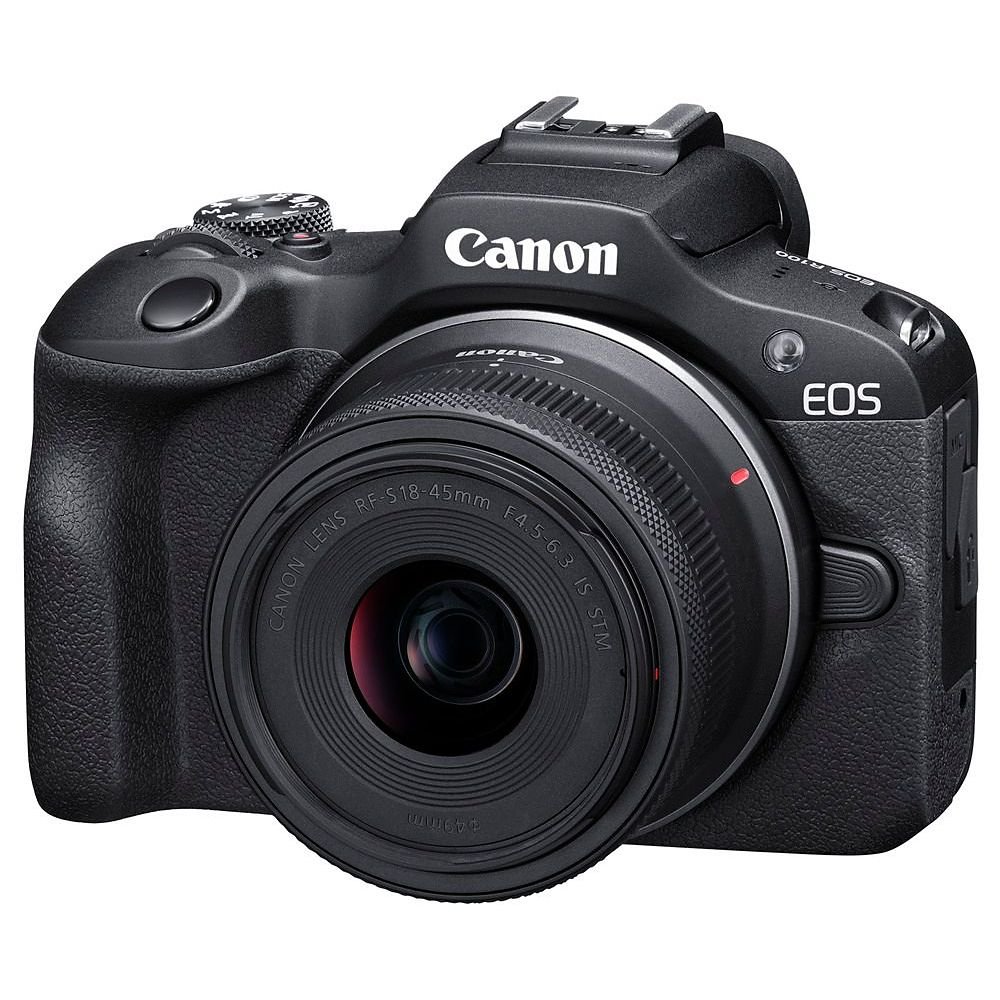 CANON EOS R100 + RF-S 18-45 mm IS STM Hybridkamera