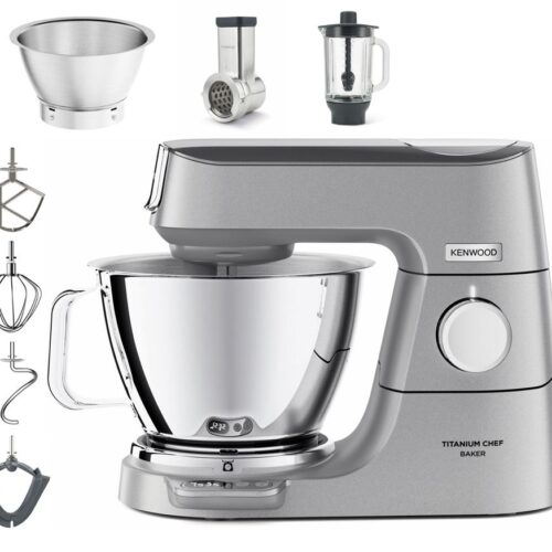 Kenwood Titanium Chef Baker KVC85.314SI Küchenmaschine, 1200 W, Silber