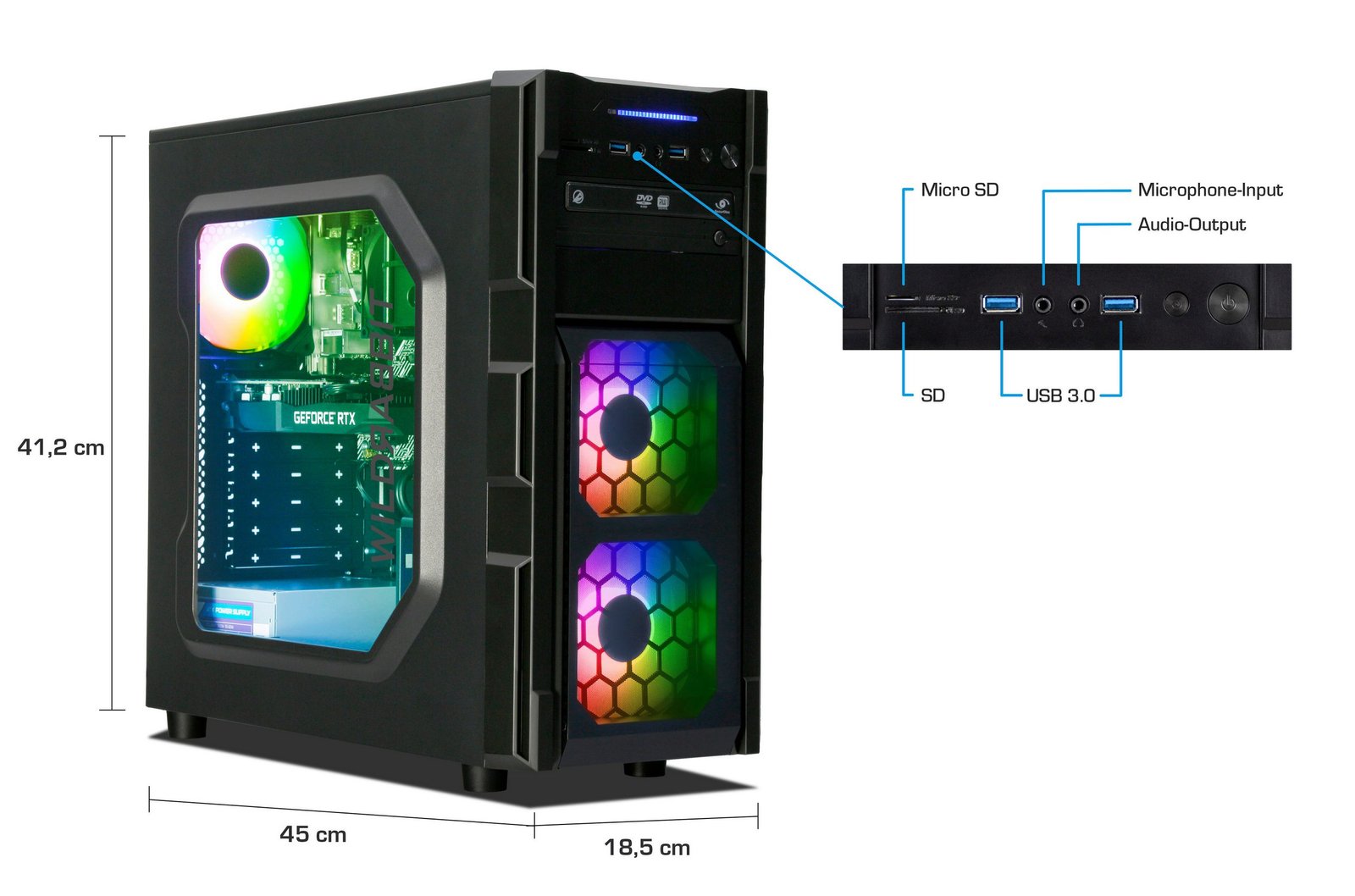 ANKERMANN-PC Business Office Work Gaming V3 Gaming-PC – Bild 6